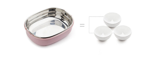 304 Stainless Steel Square Insulated Lunch Box Multi-layer