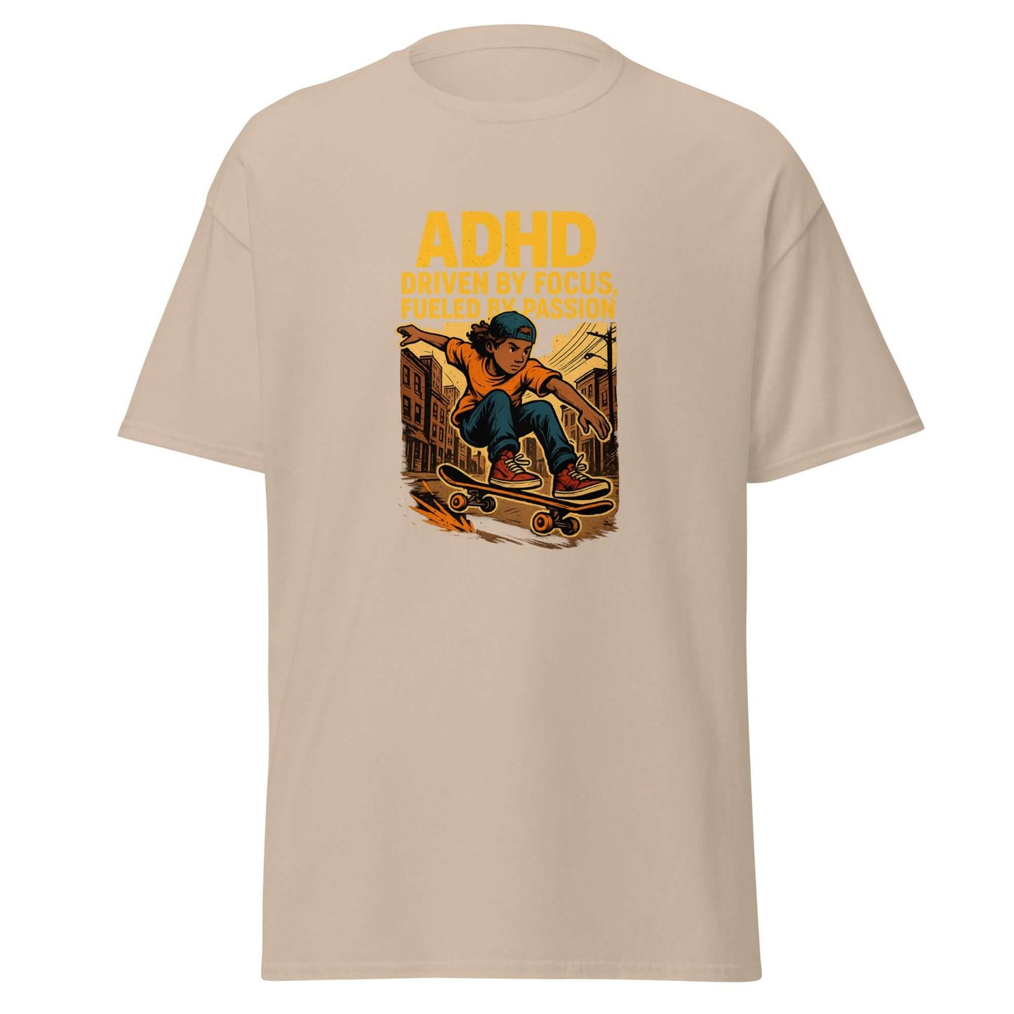 Unisex classic tee (SKATE)-NeuroGlow by NAS-Sand-S-NeuroGlow by NAS