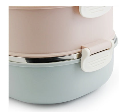 304 Stainless Steel Square Insulated Lunch Box Multi-layer