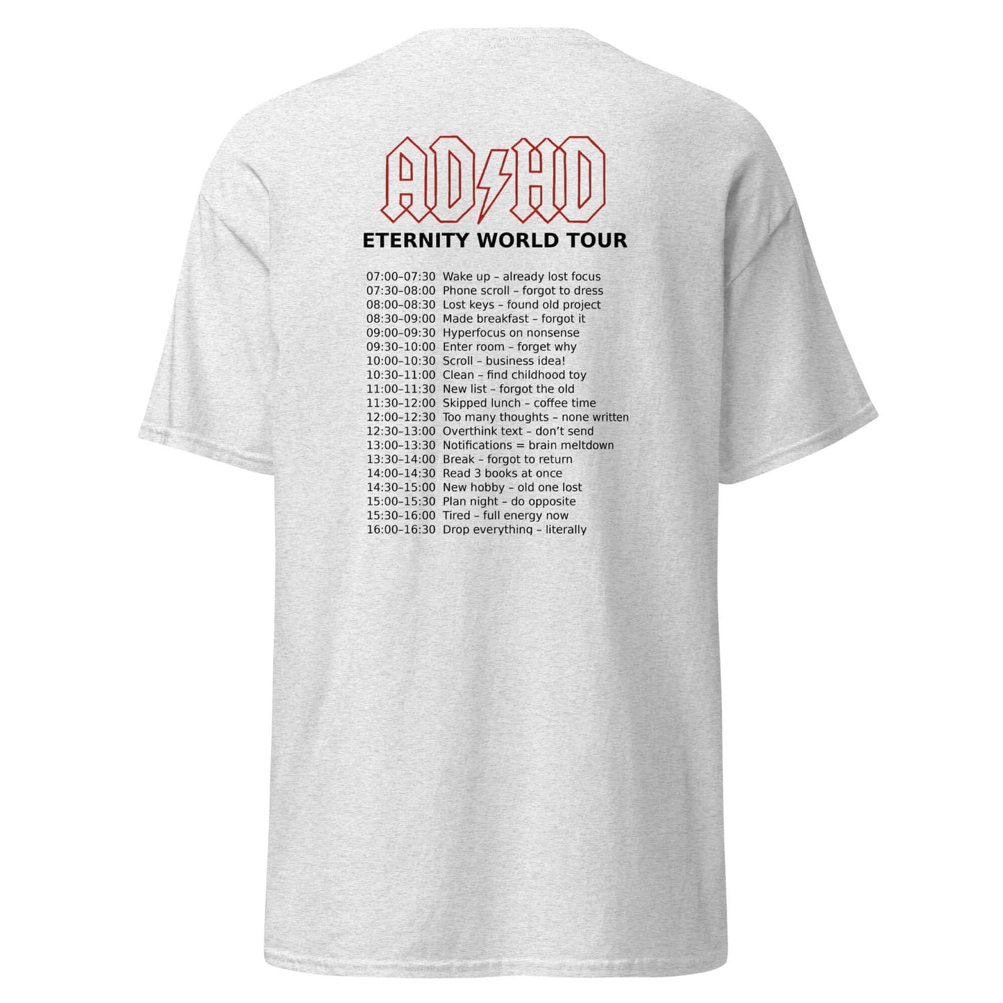Unisex classic tee ADHD on TOUR-NeuroGlow by NAS-NeuroGlow by NAS