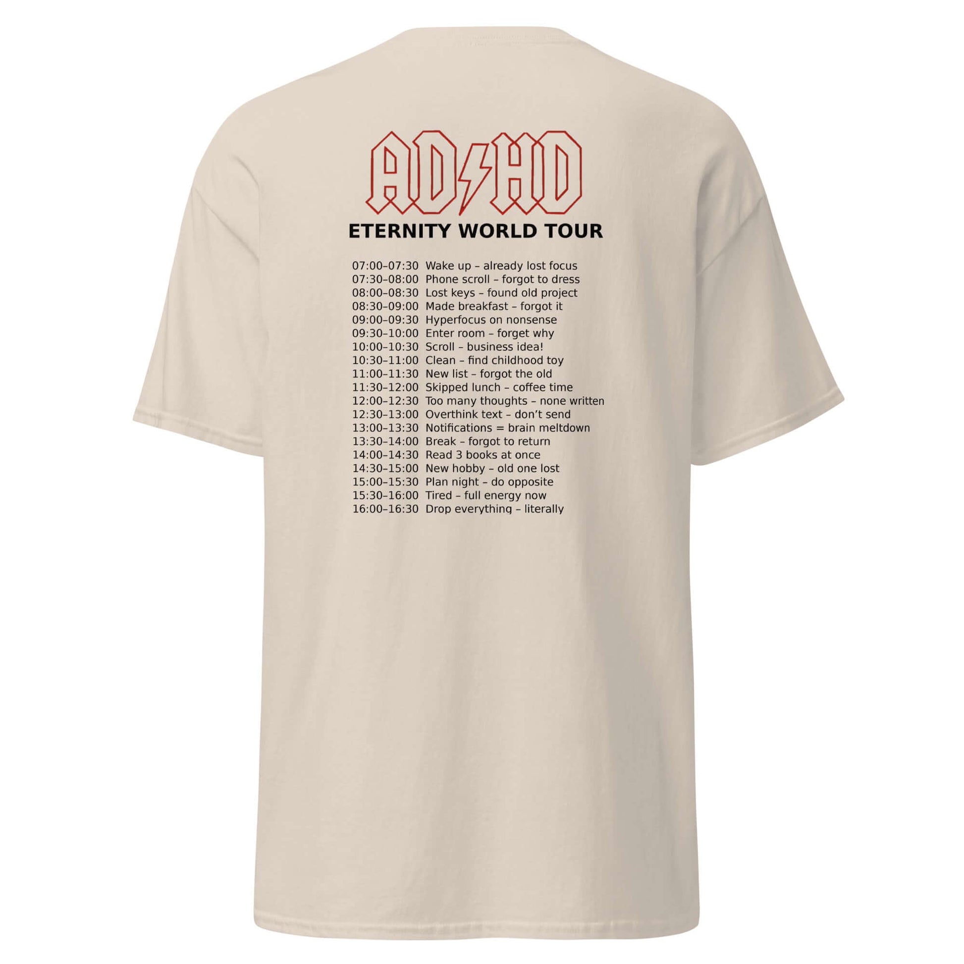 Unisex classic tee ADHD on TOUR-NeuroGlow by NAS-NeuroGlow by NAS