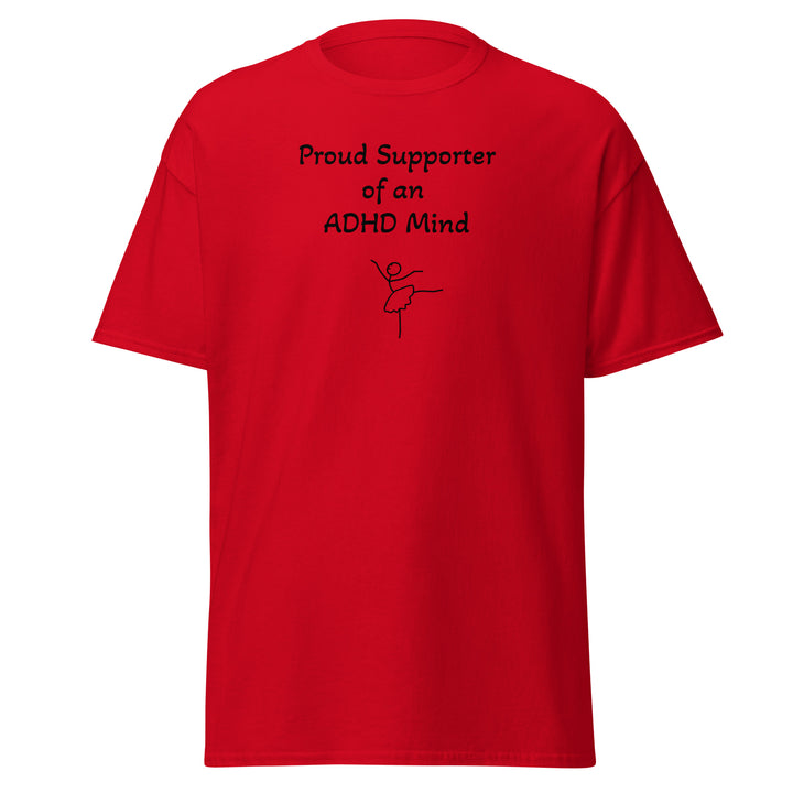 Overthinking Club ADHD Tee in red – front view