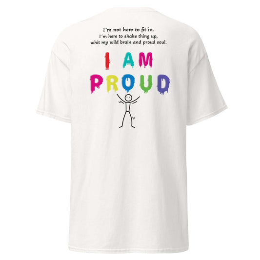 Unisex classic tee (Back Print)-NeuroGlow-White-S-NeuroGlow by NAS