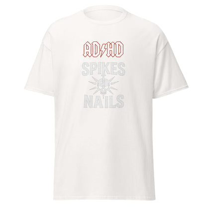 Unisex classic tee ADHD on TOUR-NeuroGlow by NAS-White-S-NeuroGlow by NAS